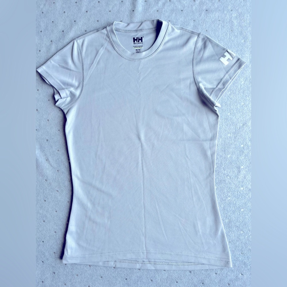 Helly Hansen Gray Fitted Short Sleeve Tee